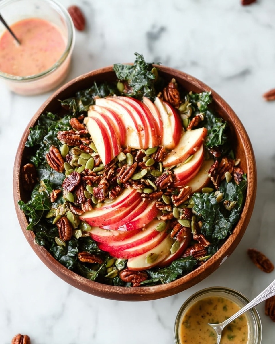 Nutty Harvest Honeycrisp Kale Salad Recipe - Recipe Image