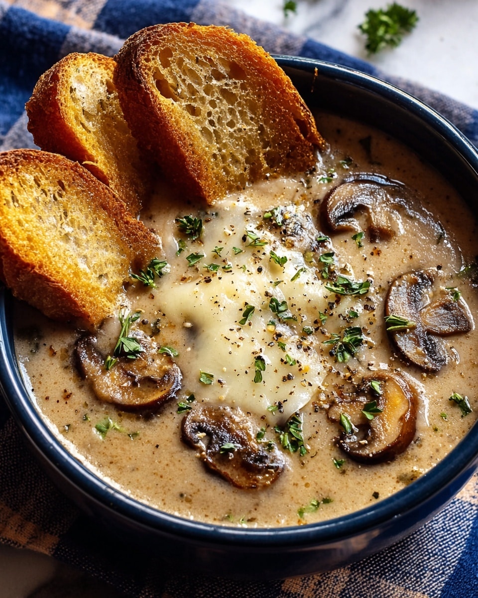 Creamy French Onion and Mushroom Soup Recipe - Recipe Image