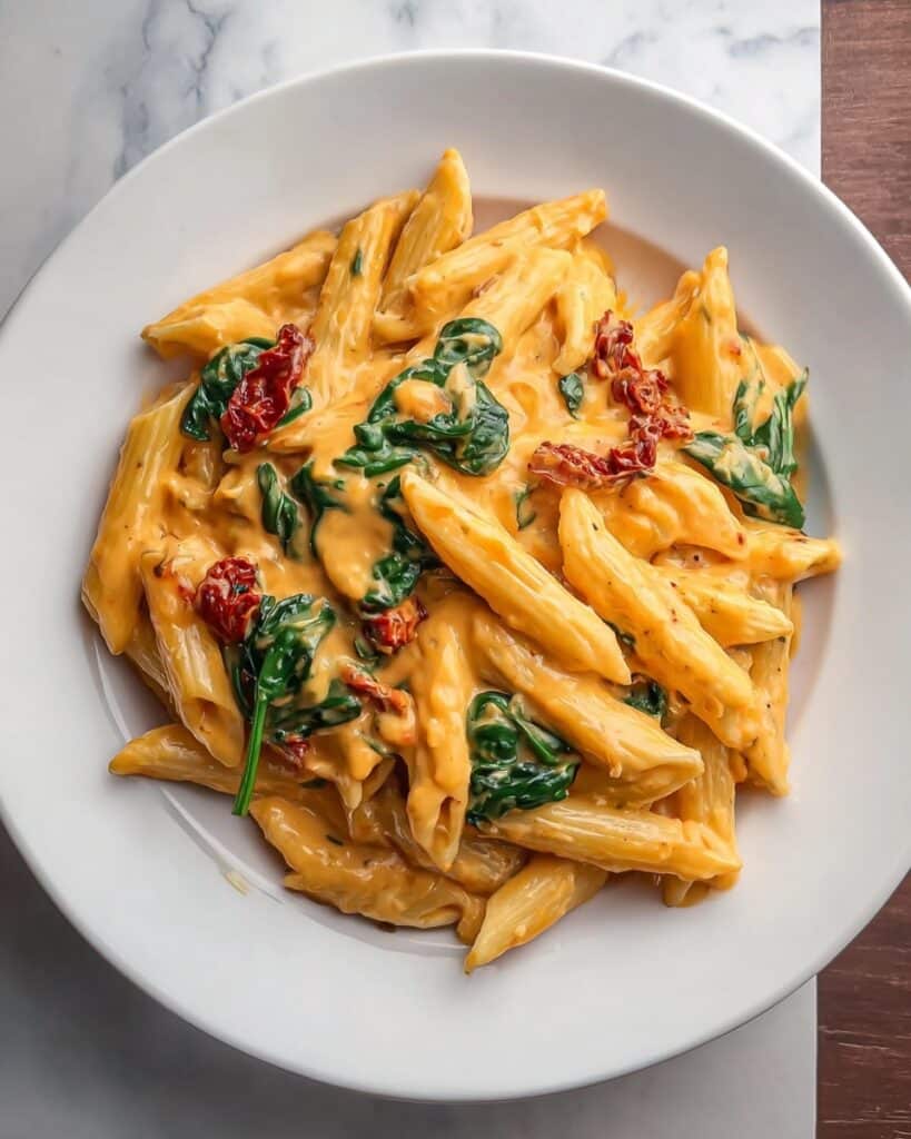 One-Pot Spinach Tomato Pasta Recipe