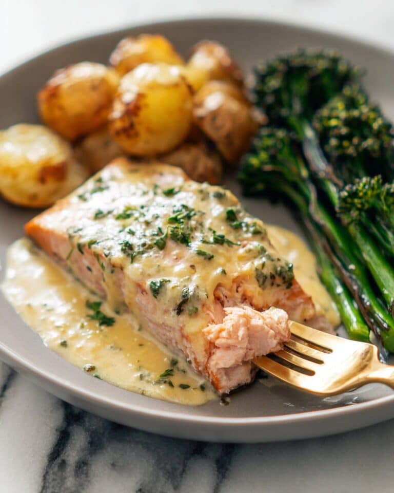 Baked Salmon with Amazing Lemon Sauce Recipe
