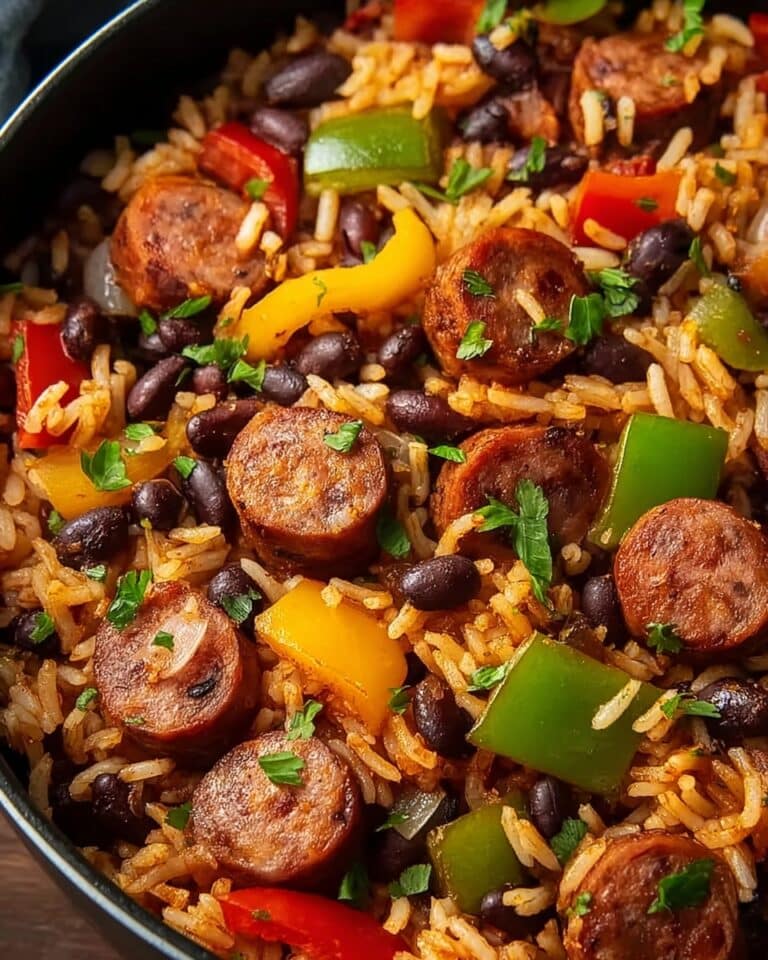 Hearty Black Beans and Rice with Smoked Sausage Recipe
