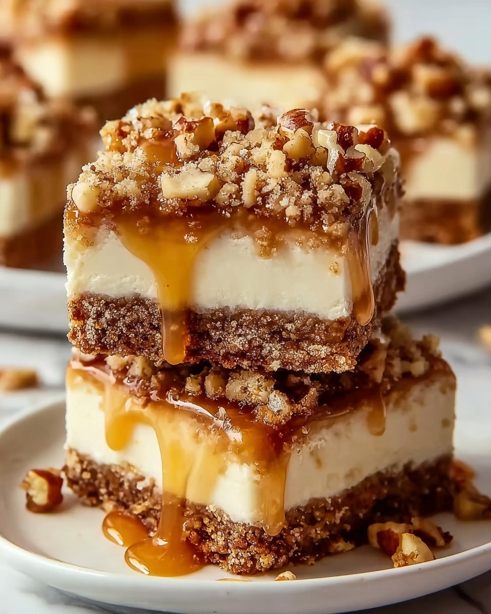 Caramel Apple Cheesecake Bars Recipe - Recipe Image