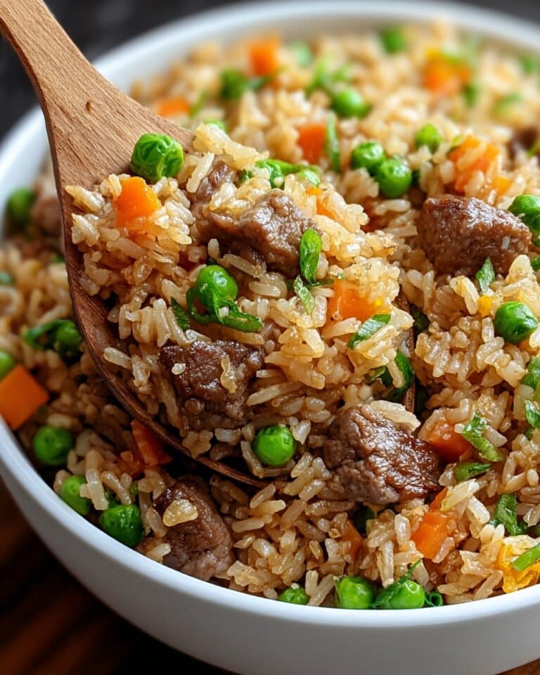 Onion Beef Fried Rice Recipe