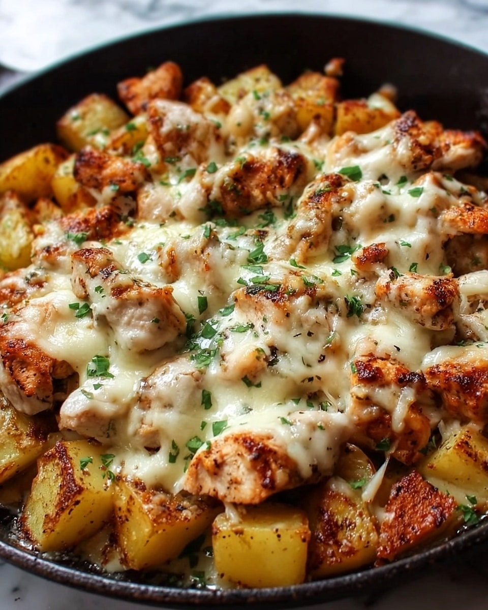 Garlic Parmesan Chicken and Potatoes (One-Pan Dinner) Recipe - Recipe Image