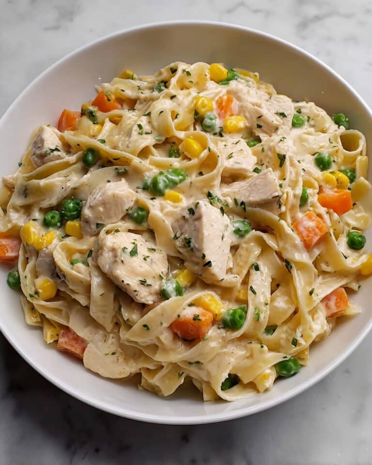 Quick Chicken Pot Pie Pasta Recipe