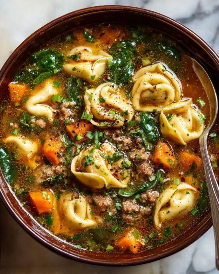 Autumn Tortellini Soup with Sausage Recipe