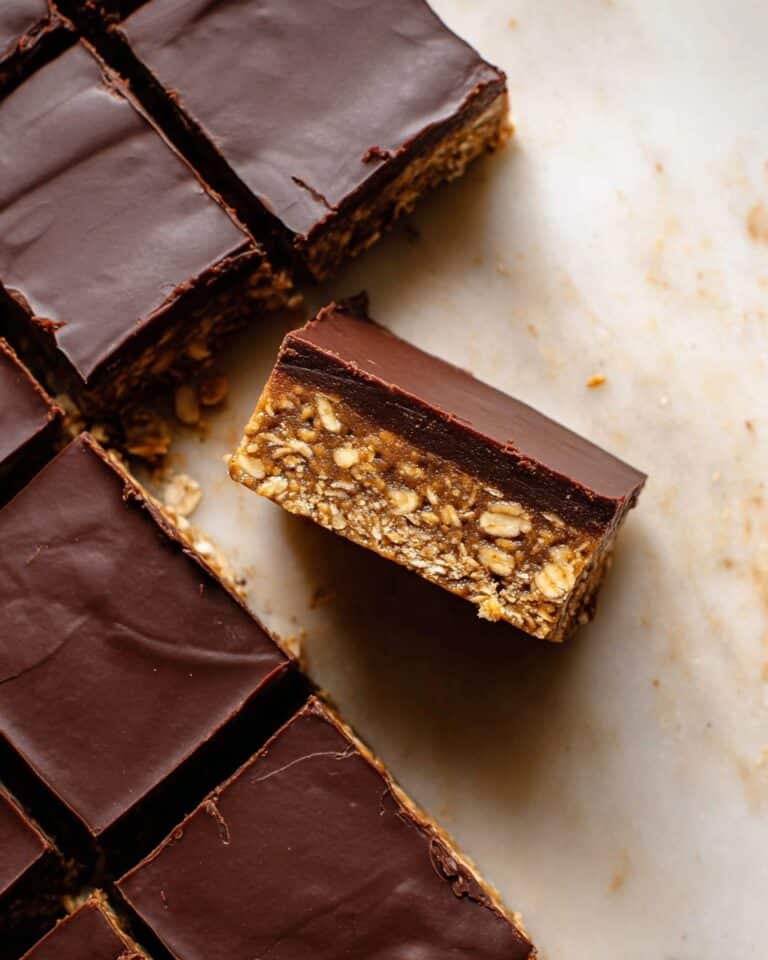 Chocolate Peanut Butter Banana Oatmeal Breakfast Bars Recipe
