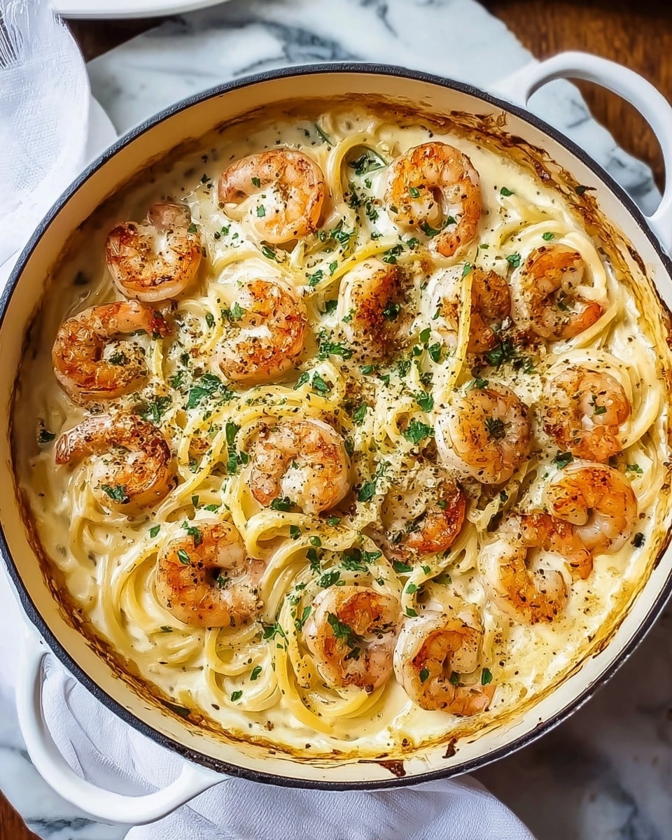 Garlic Butter Shrimp Pasta Recipe - Recipe Image