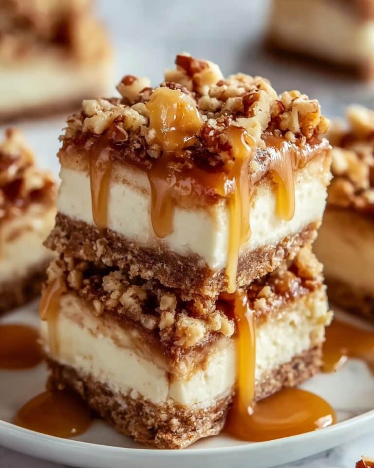 Caramel Apple Cheesecake Bars Recipe