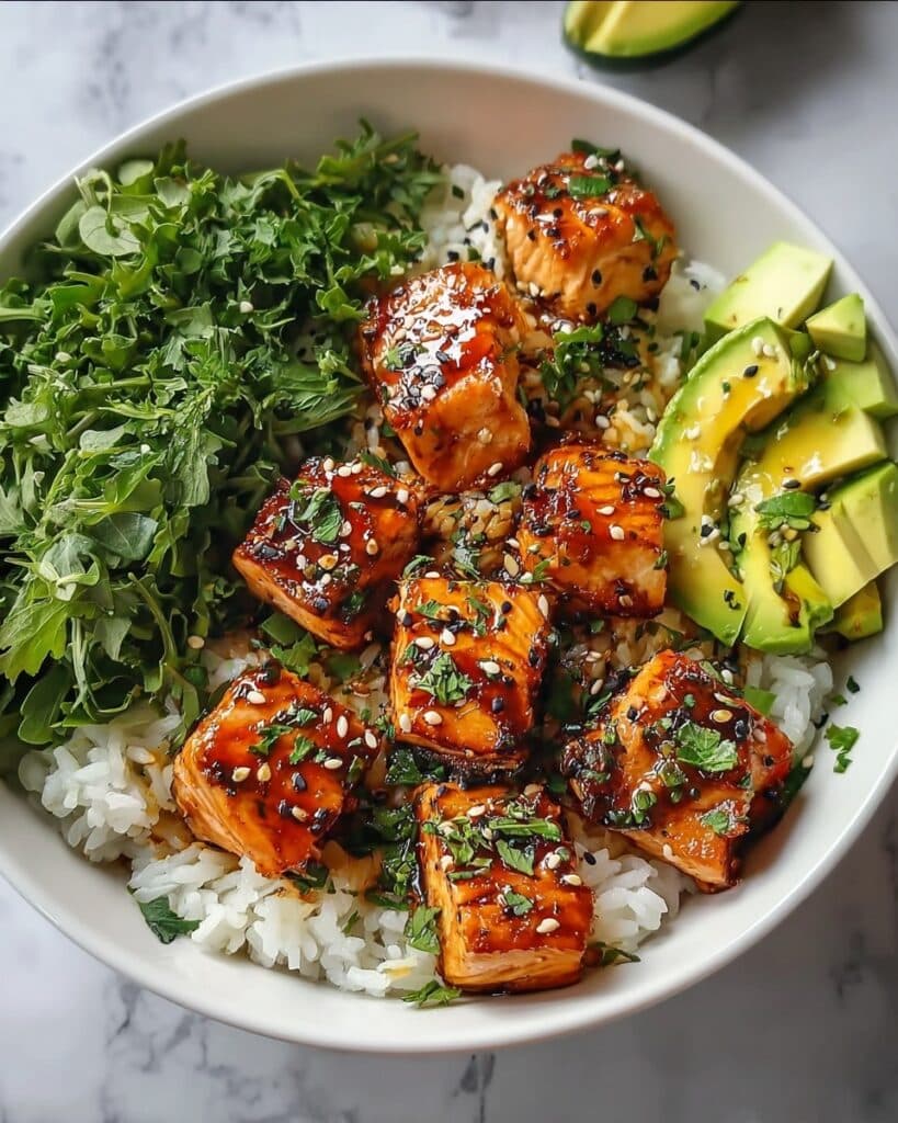 Healthy Sweet Chili Salmon Bowl Recipe