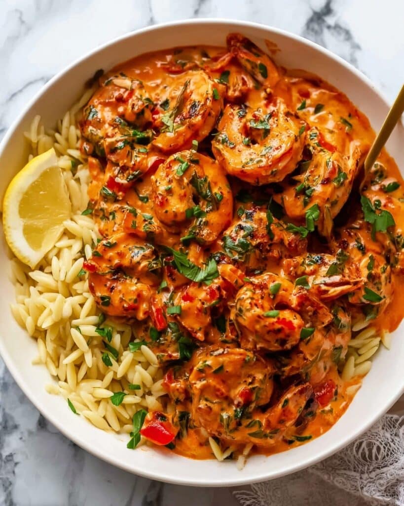 Creamy Garlic-Paprika Shrimp Skillet Recipe