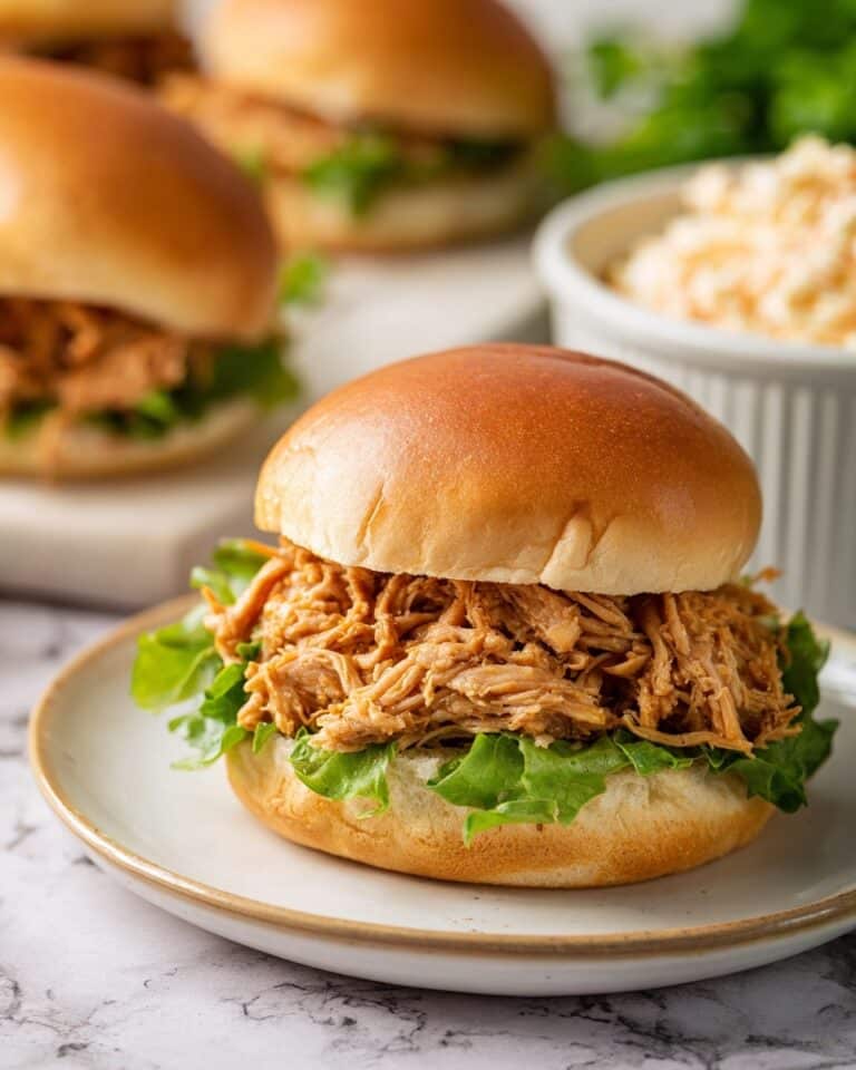 Smoked Pulled Chicken with Honey Garlic Sauce Recipe