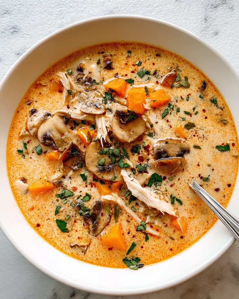 Chicken, Mushroom & Wild Rice Soup Recipe