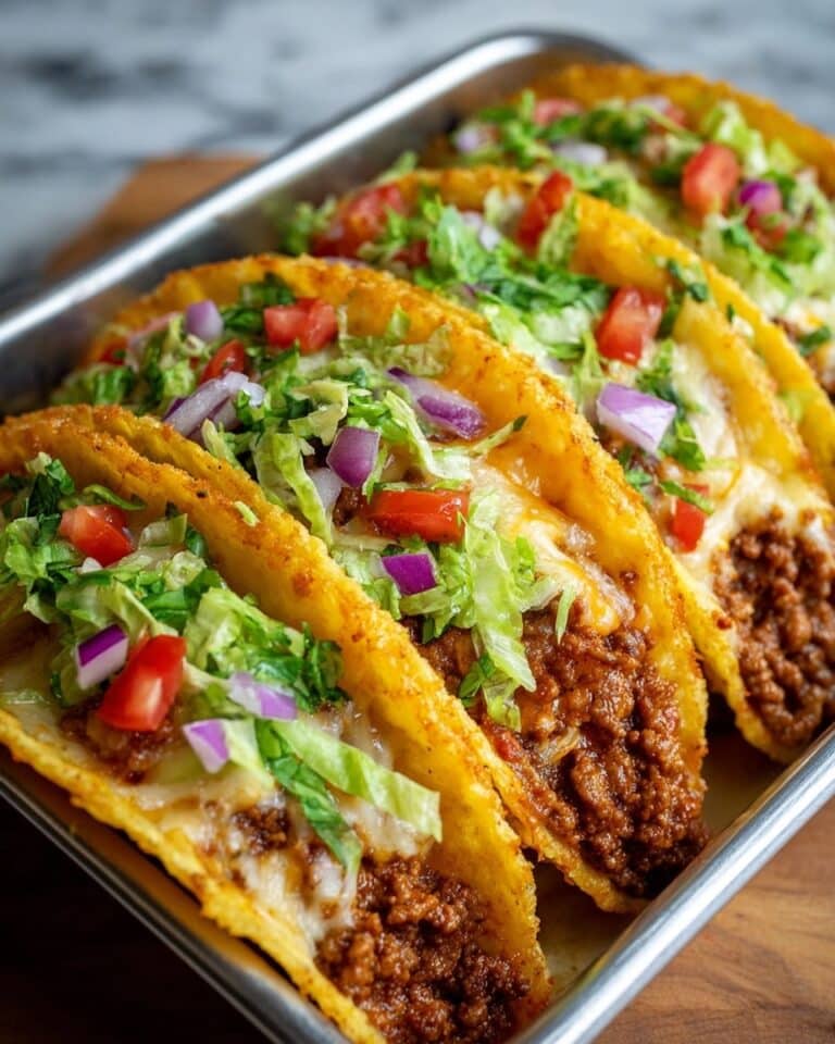 Oven-Baked Cheesy Tacos (Crispy & Loaded) Recipe