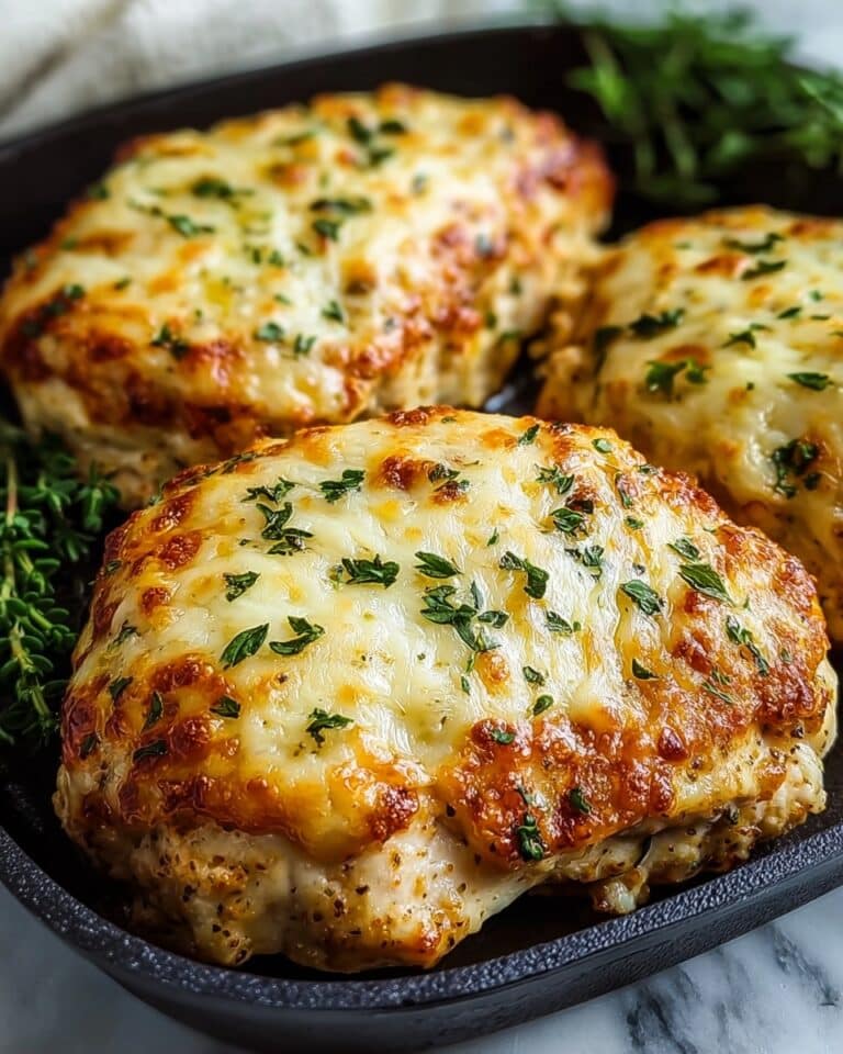 Garlic Parmesan Chicken Meatloaves Recipe
