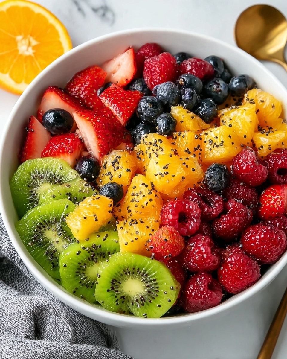 Winter Fruit Salad with Orange Poppy Seed Dressing Recipe - Recipe Image