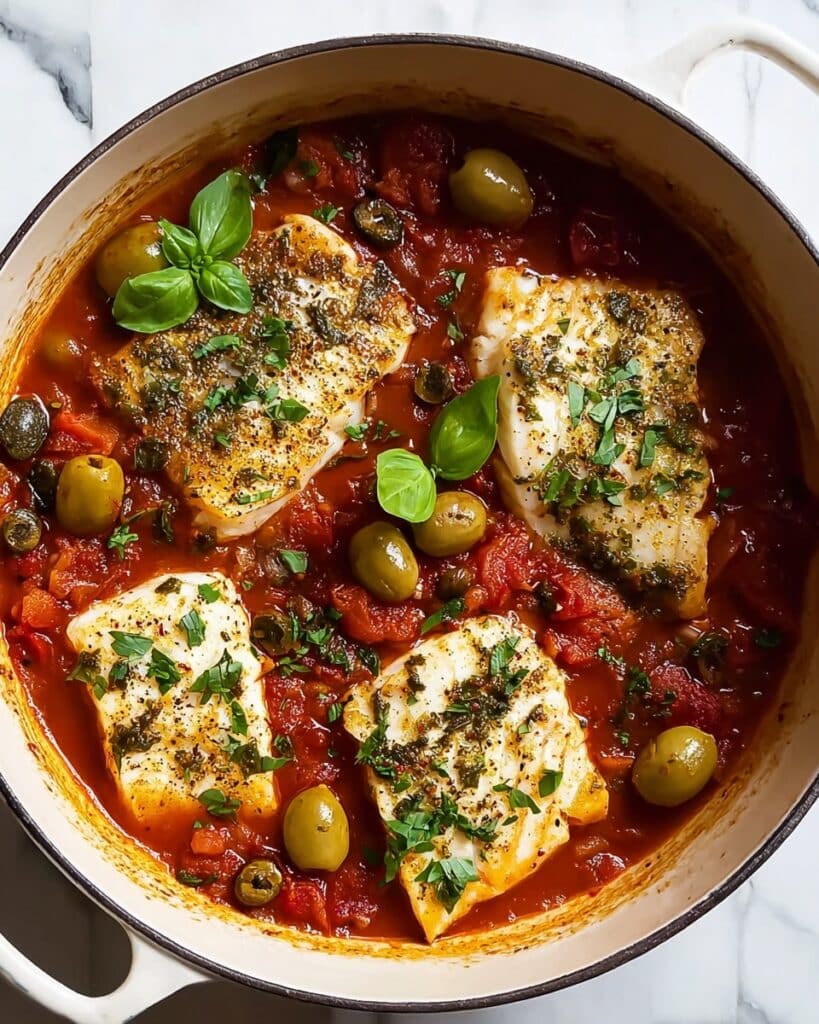 Savory Fish Puttanesca Recipe