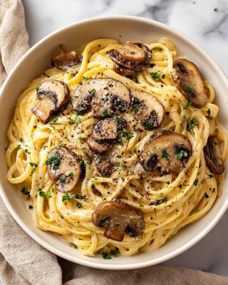 Garlic Mushroom Pasta Recipe