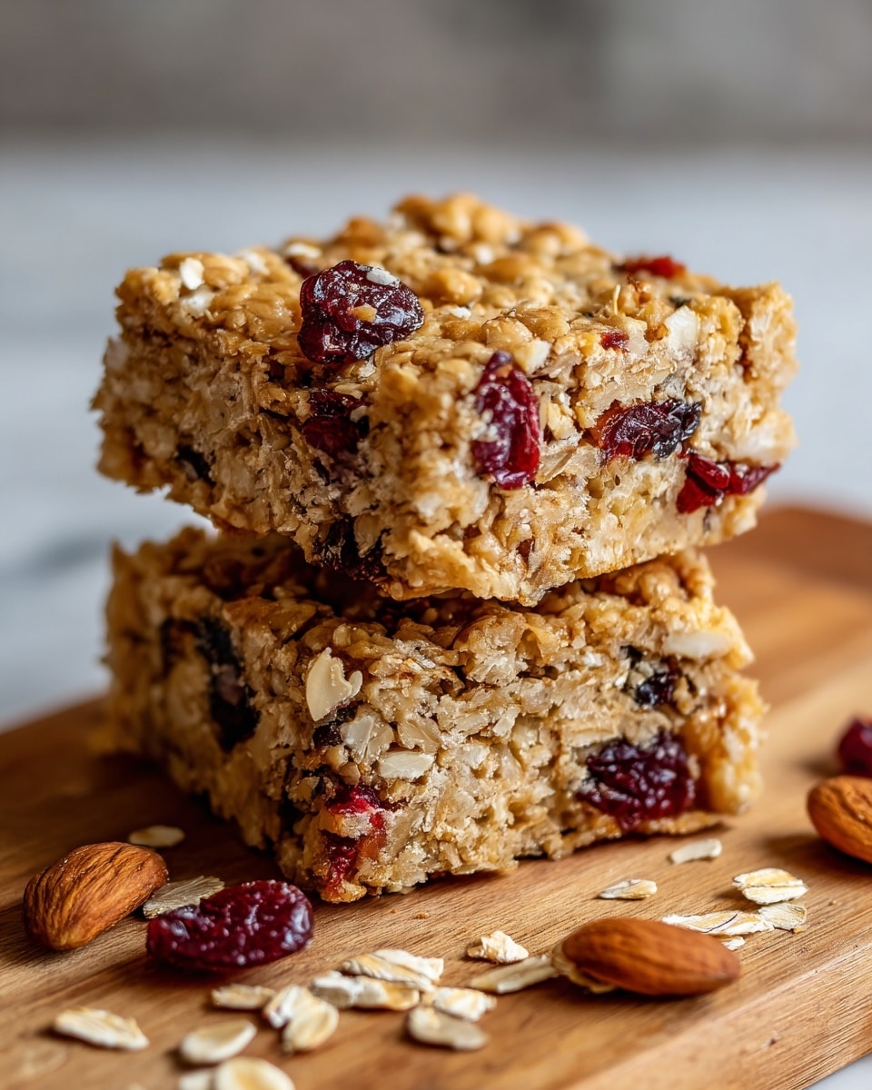Cranberry Almond Breakfast Bars Recipe - Recipe Image