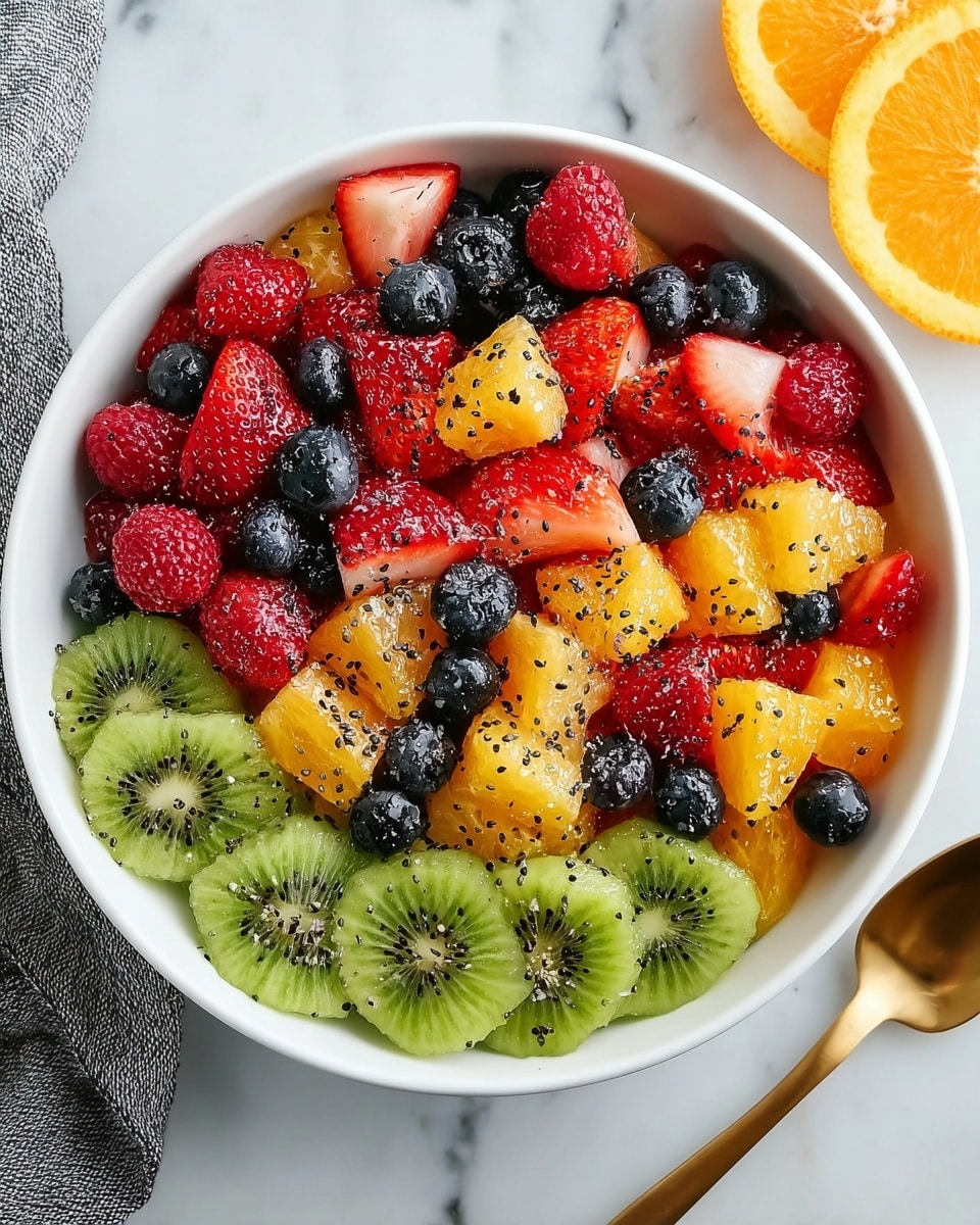 Winter Fruit Salad with Orange Poppy Seed Dressing Recipe - Recipe Image