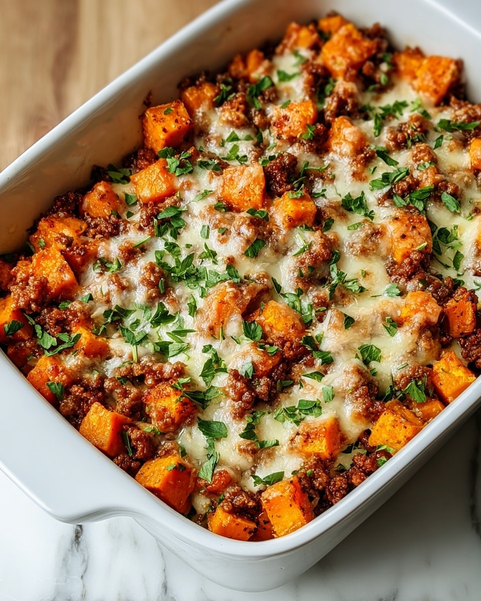 Ground Turkey Sweet Potato Bake Recipe - Recipe Image