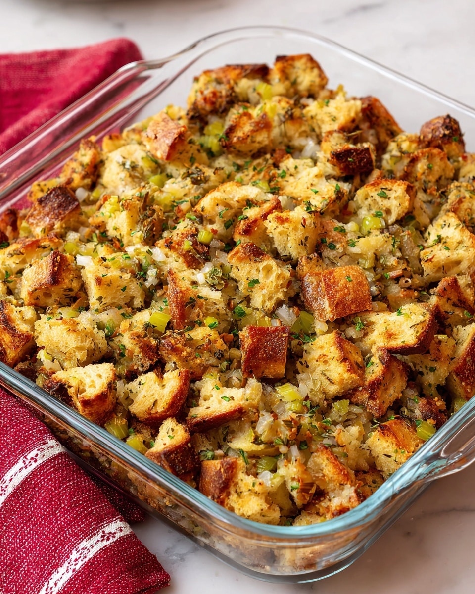 Homemade Classic Herb Stuffing Recipe - Recipe Image
