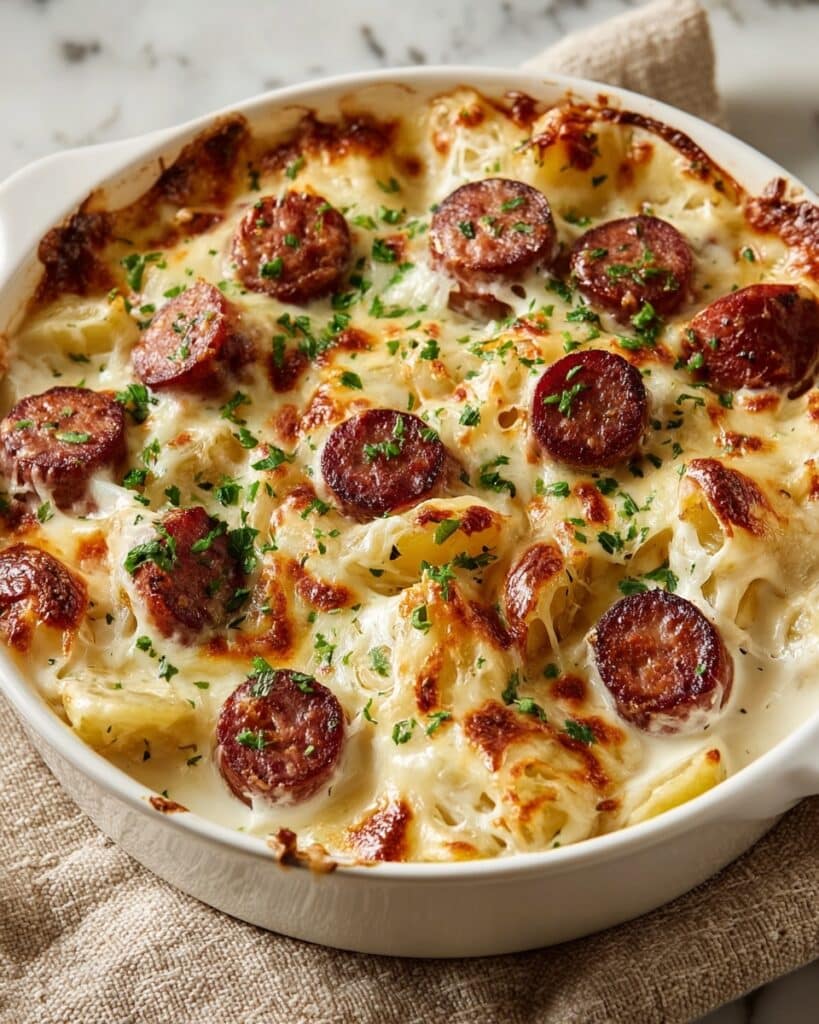 Kielbasa and Pierogi Bake Recipe