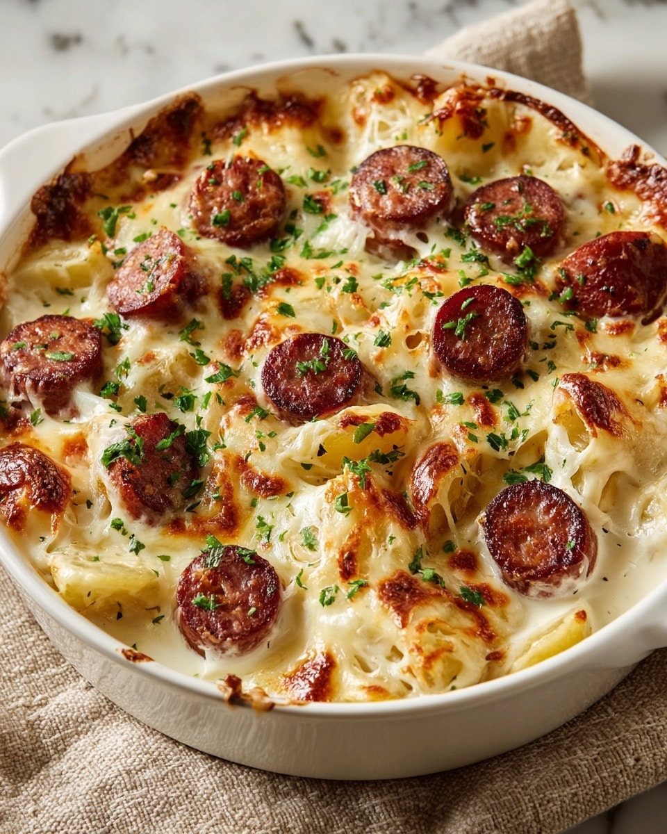 Kielbasa and Pierogi Bake Recipe - Recipe Image