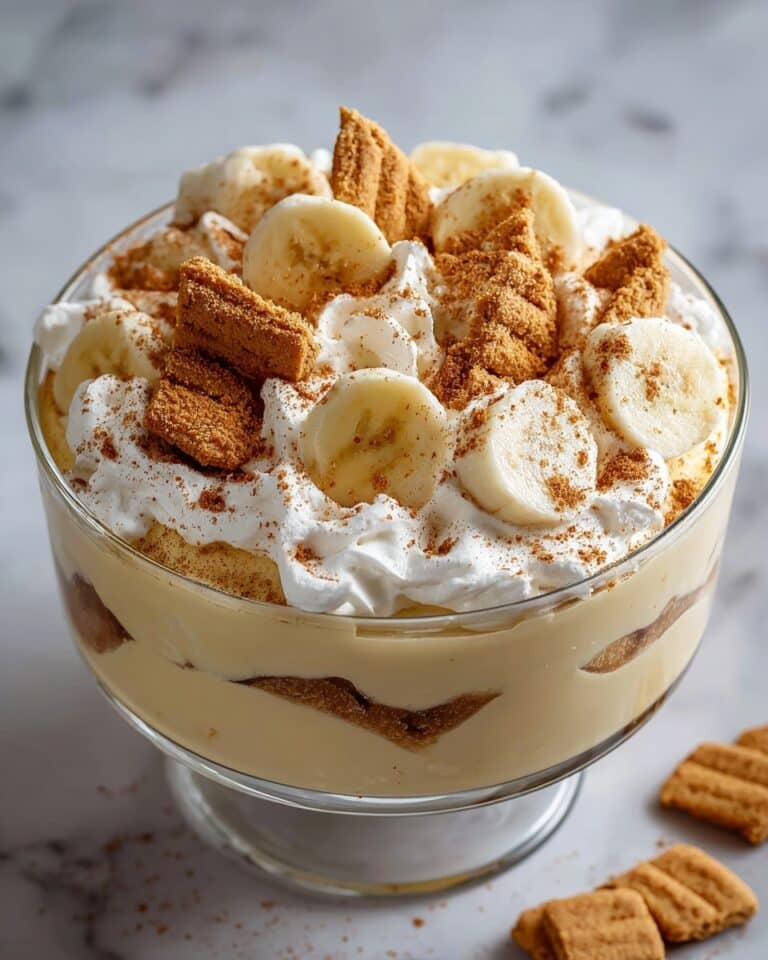 Biscoff Banana Pudding with Caramel Recipe