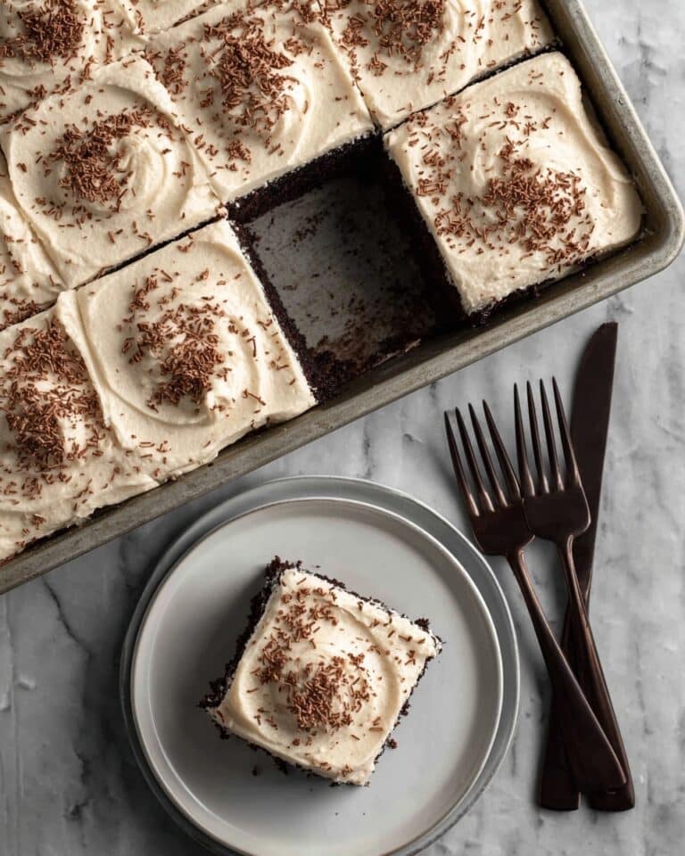 Dark Chocolate Espresso Cake with Brown Butter Frosting Recipe