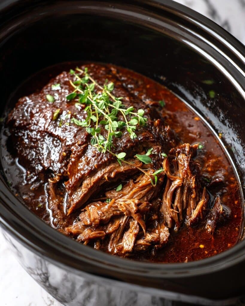 Slow Cooker Brown Sugar Balsamic Pork Recipe