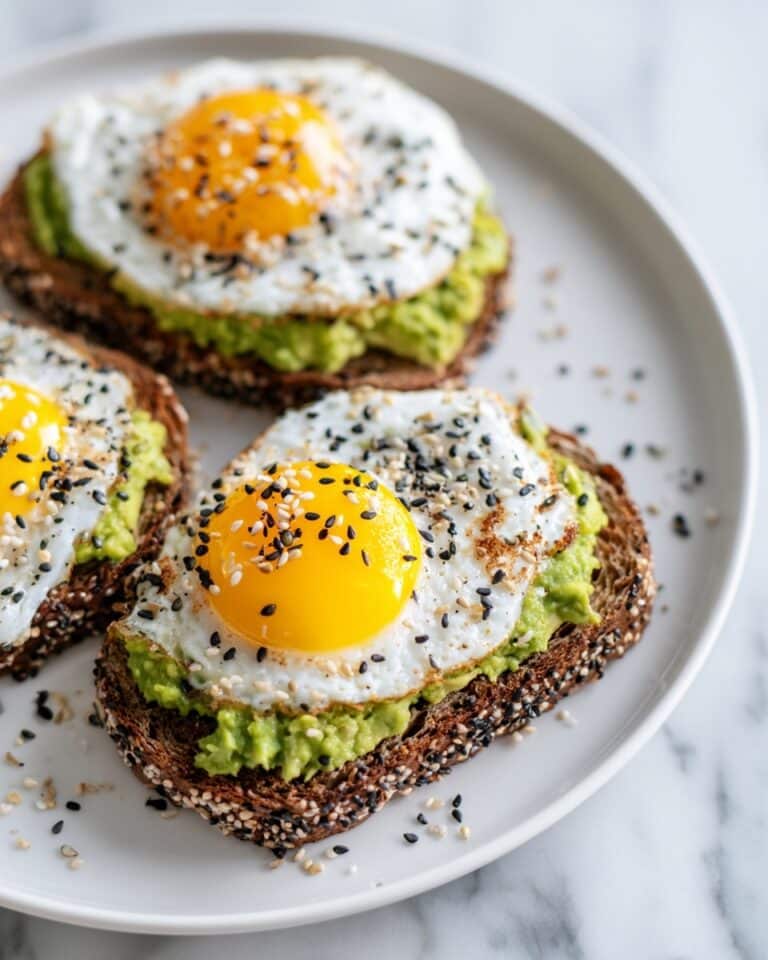 Avocado Egg Toast with Everything Bagel Seasoning Recipe