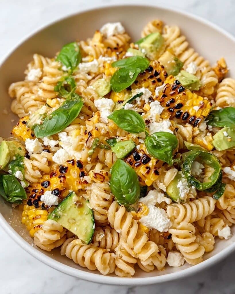 Creamy Street Corn Pasta Salad Recipe
