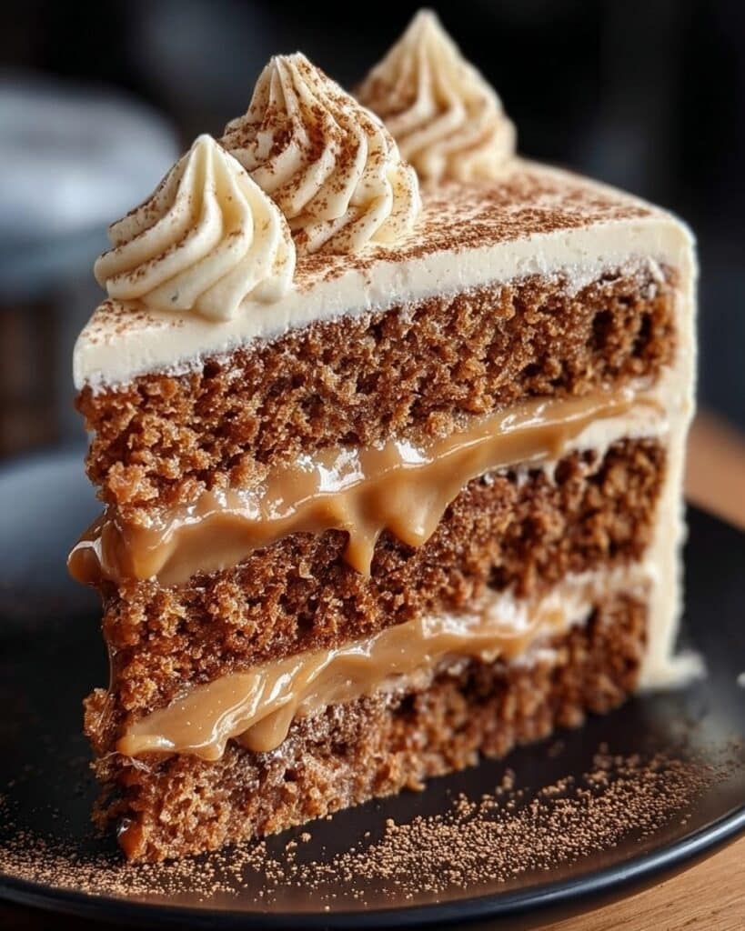 Irresistible Caramel Coffee Buttercream Cake Recipe