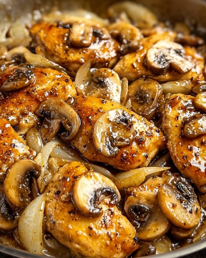 Black Pepper Chicken with Mushrooms Recipe