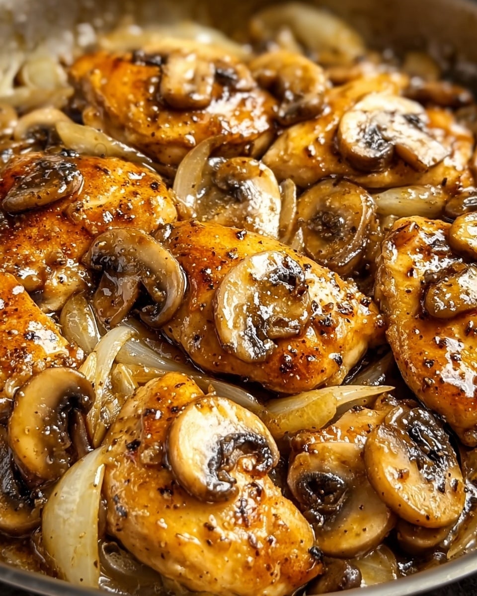 Black Pepper Chicken with Mushrooms Recipe - Recipe Image