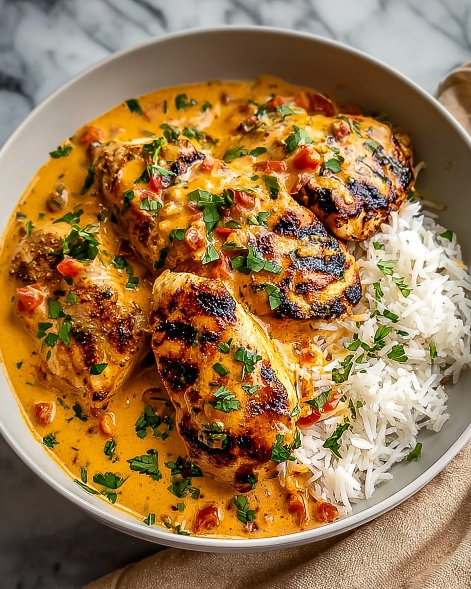 Creamy Peri-Peri Chicken with Rice Recipe - Recipe Image