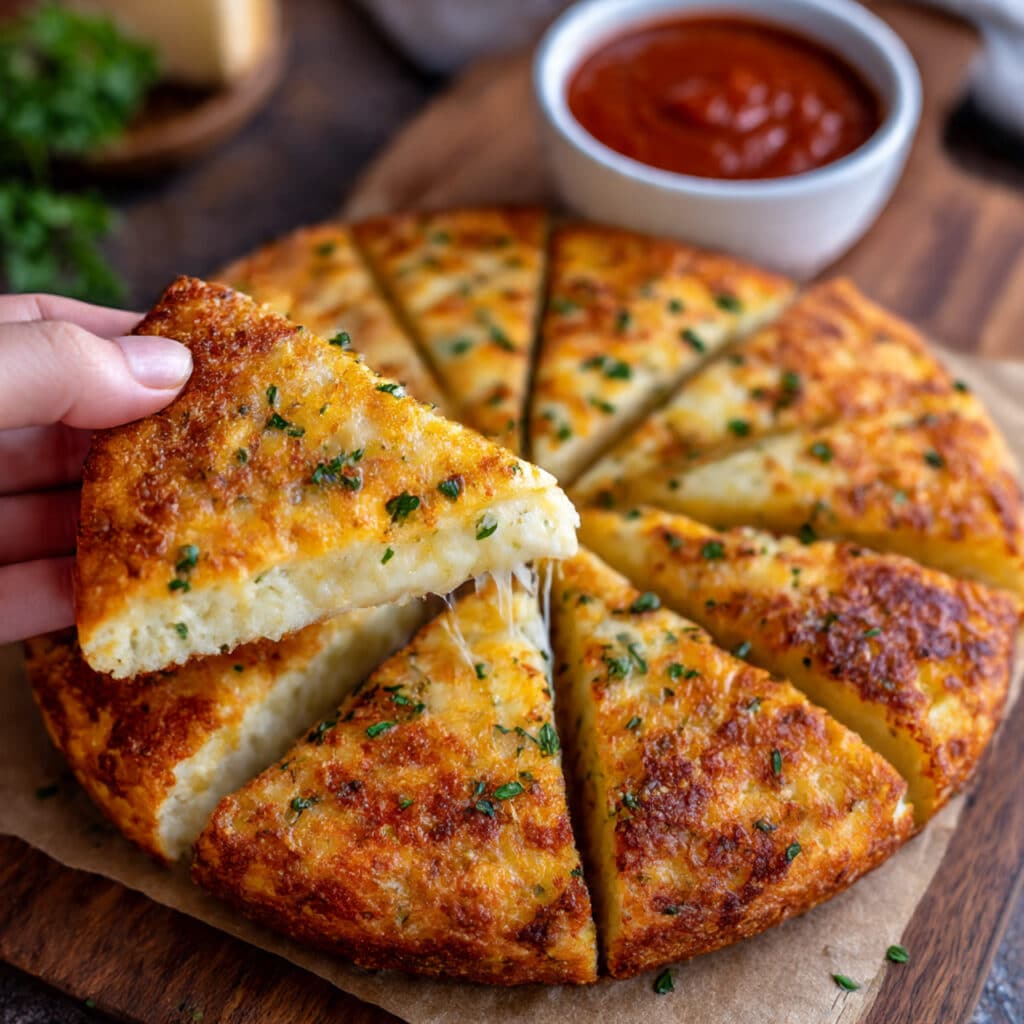 KETO Cheesy Garlic “Breadsticks Recipe