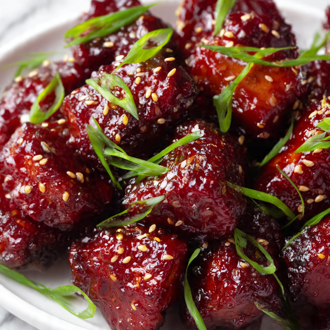 Korean Sticky Chicken Recipe - Recipe Image