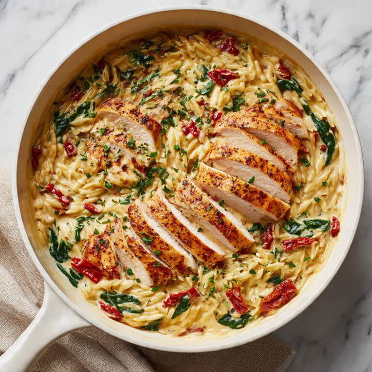 Creamy Tuscan Chicken Orzo Recipe
