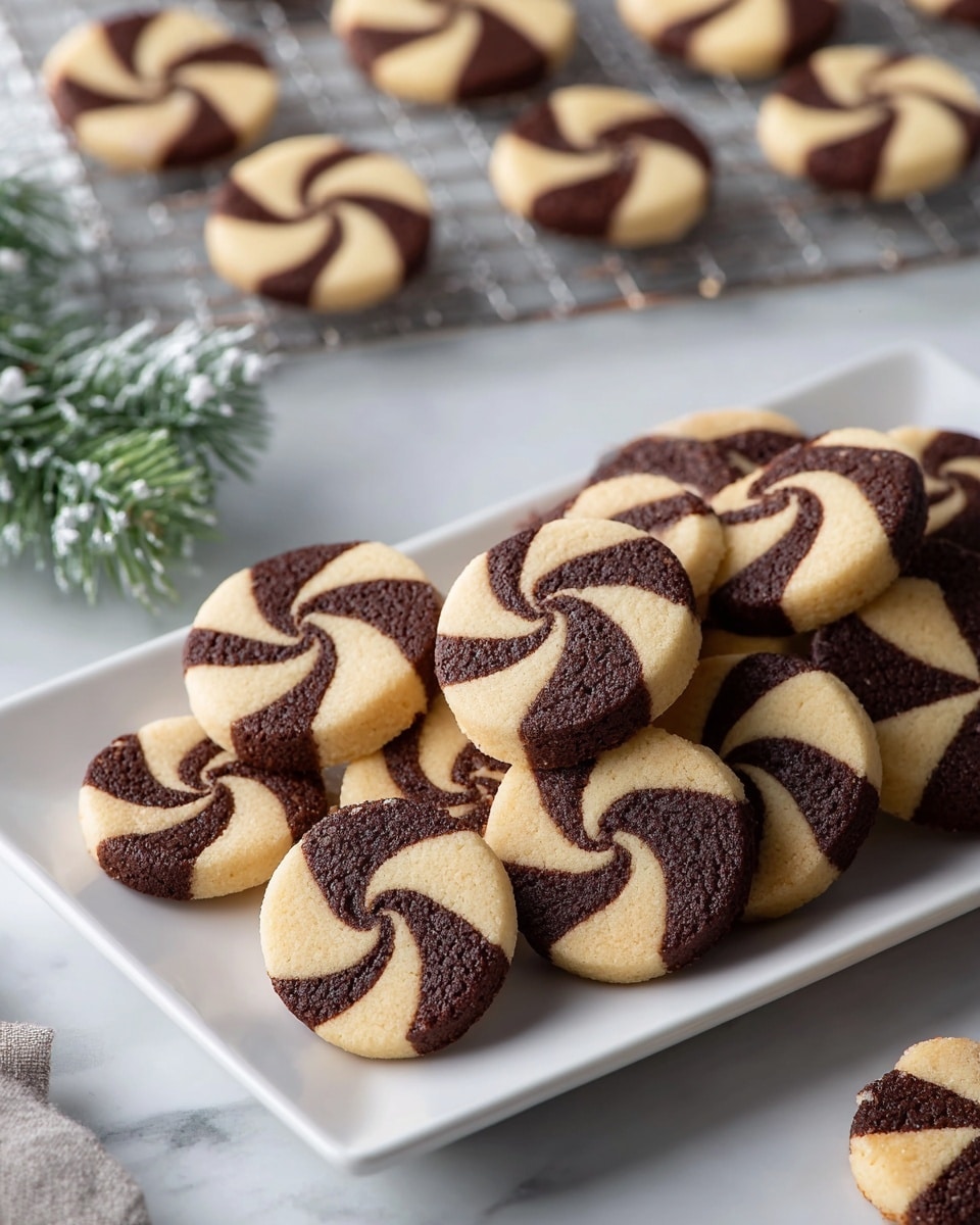 Christmas Butter Swirl Cookies Recipe - Recipe Image