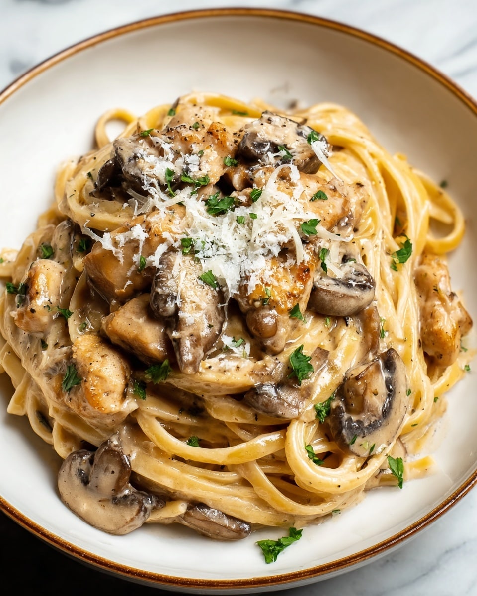 Chicken Marsala Pasta Recipe - Recipe Image