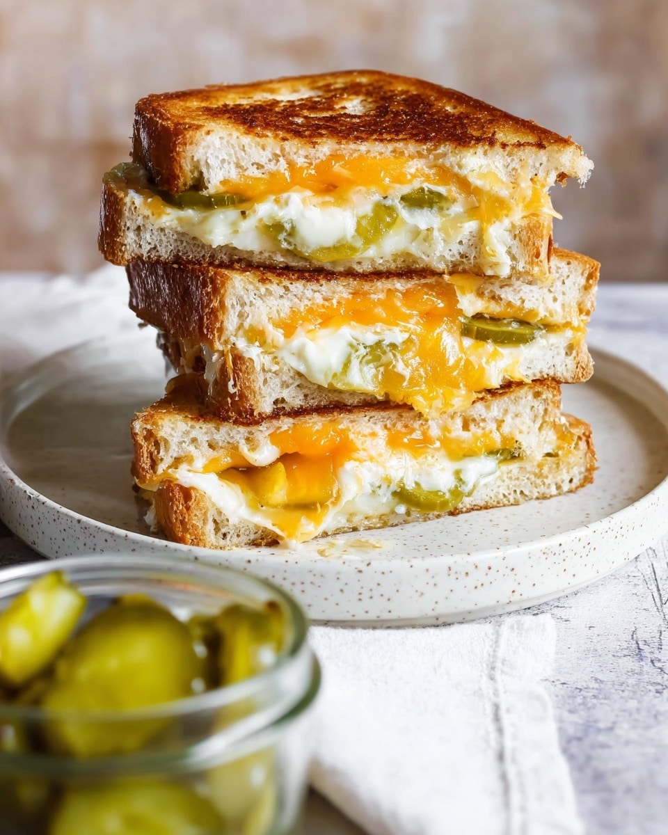 Pickle Grilled Cheese Sandwich Recipe - Recipe Image