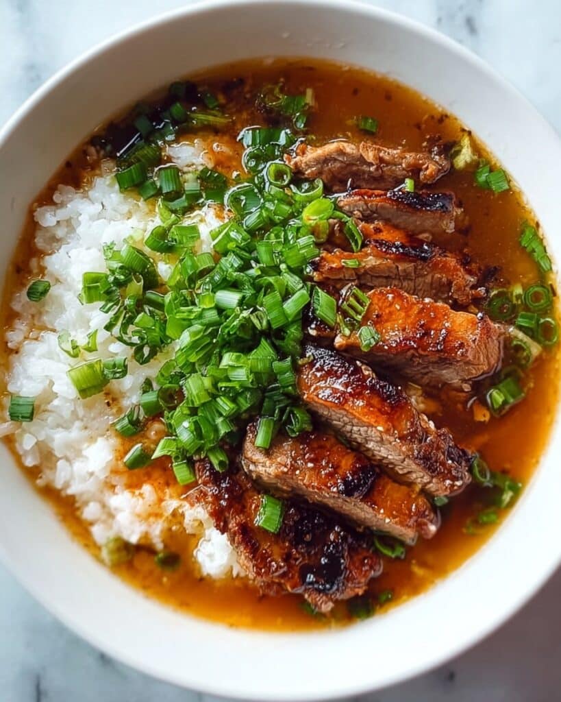 Caramelised Soy Chicken in Garlic Ginger Broth with Jasmine Rice Recipe