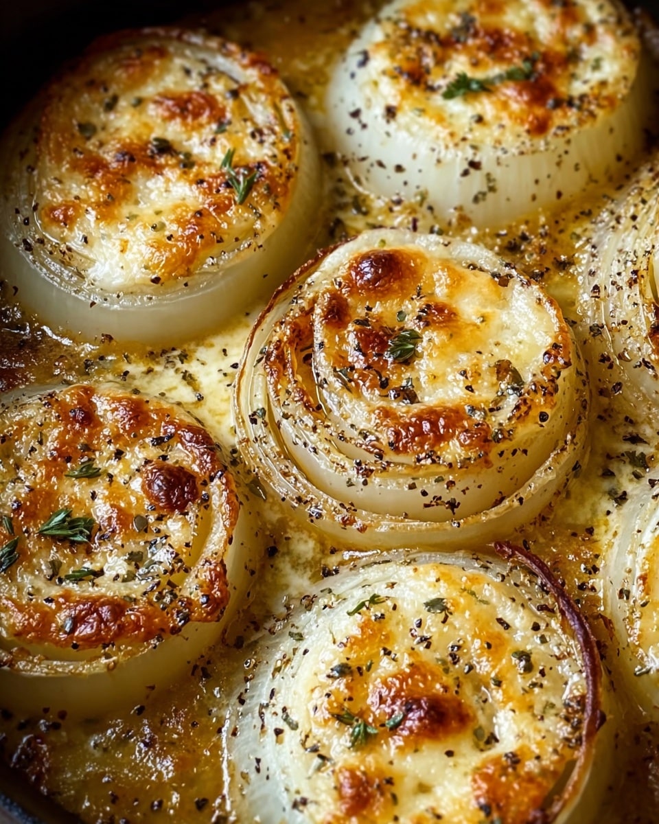 Creamy Baked Onions with Asiago Cheese Recipe - Recipe Image