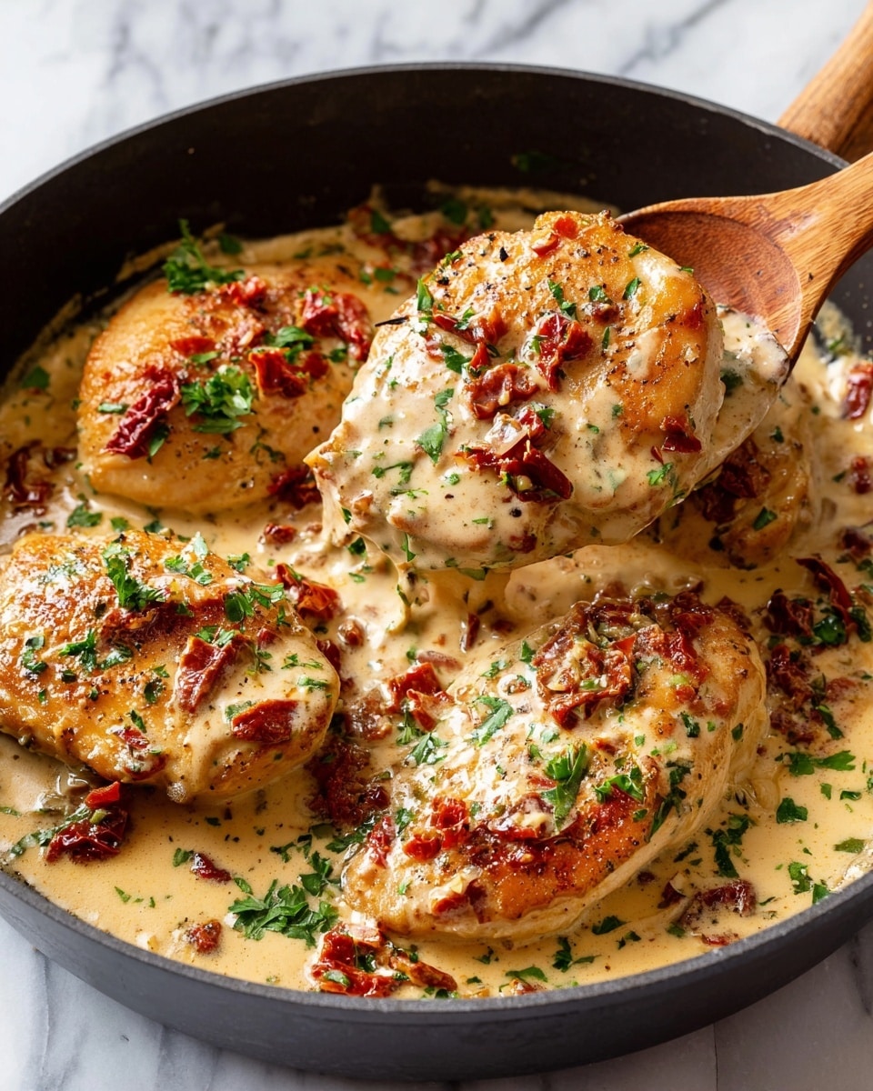 Chicken Cutlets with Sun-Dried Tomato Cream Sauce Recipe - Recipe Image