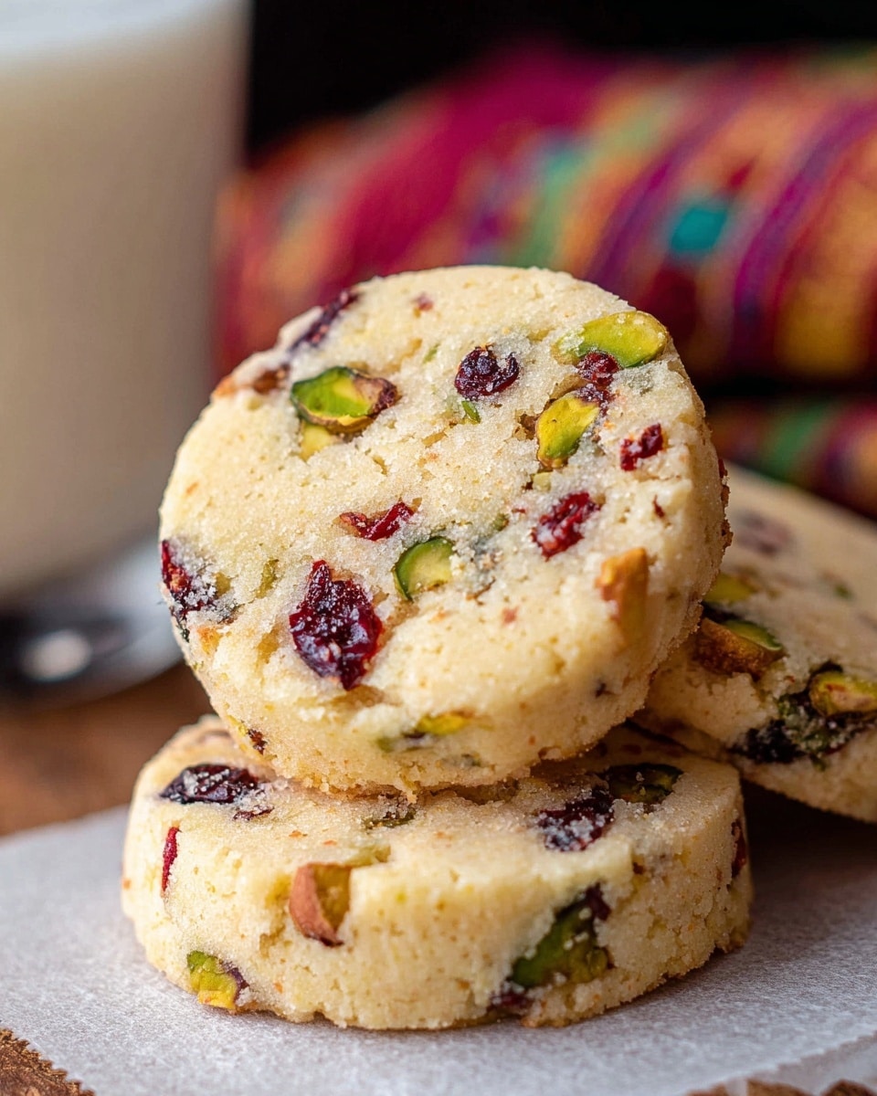 Cranberry Pistachio Shortbread Recipe - Recipe Image