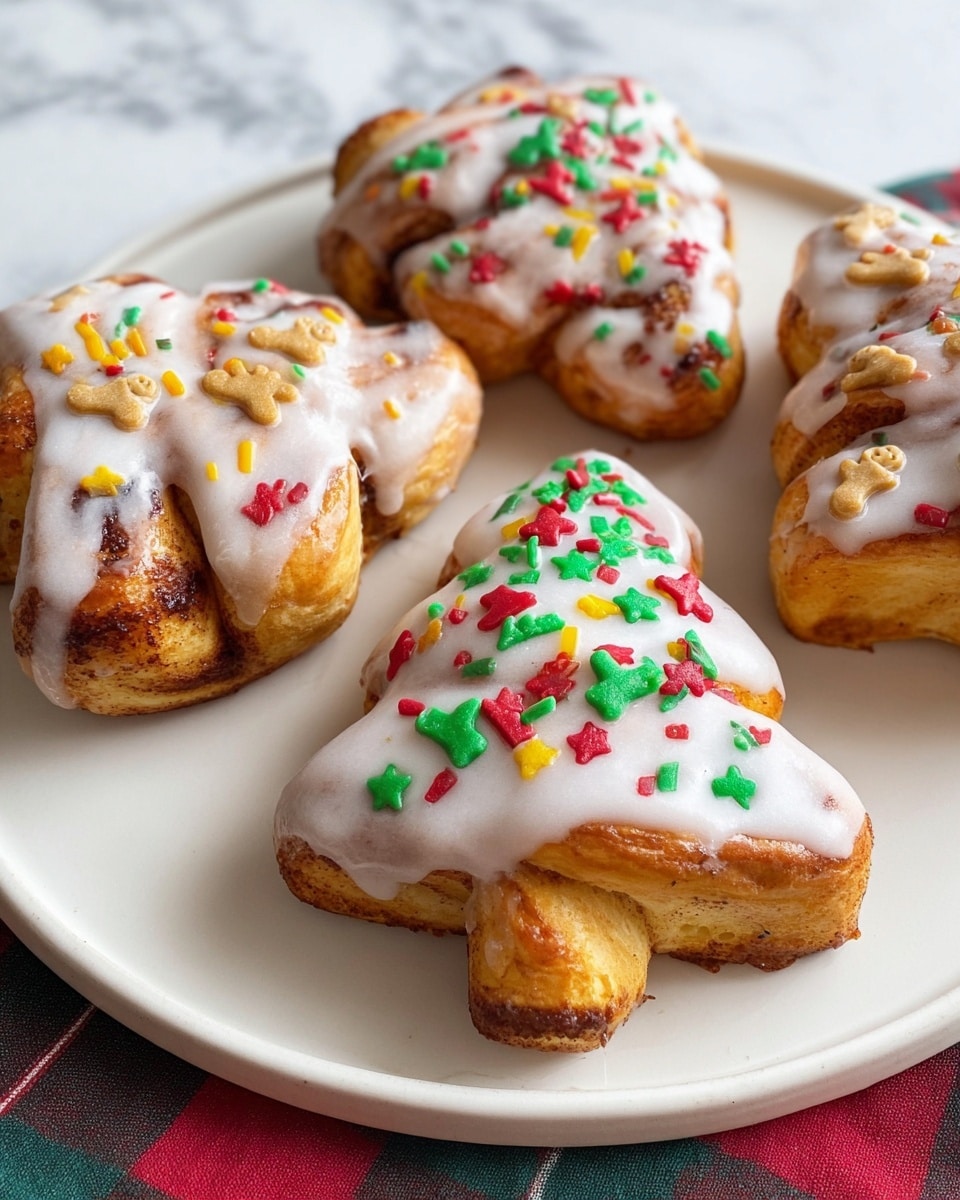Christmas Tree Cinnamon Rolls Recipe - Recipe Image