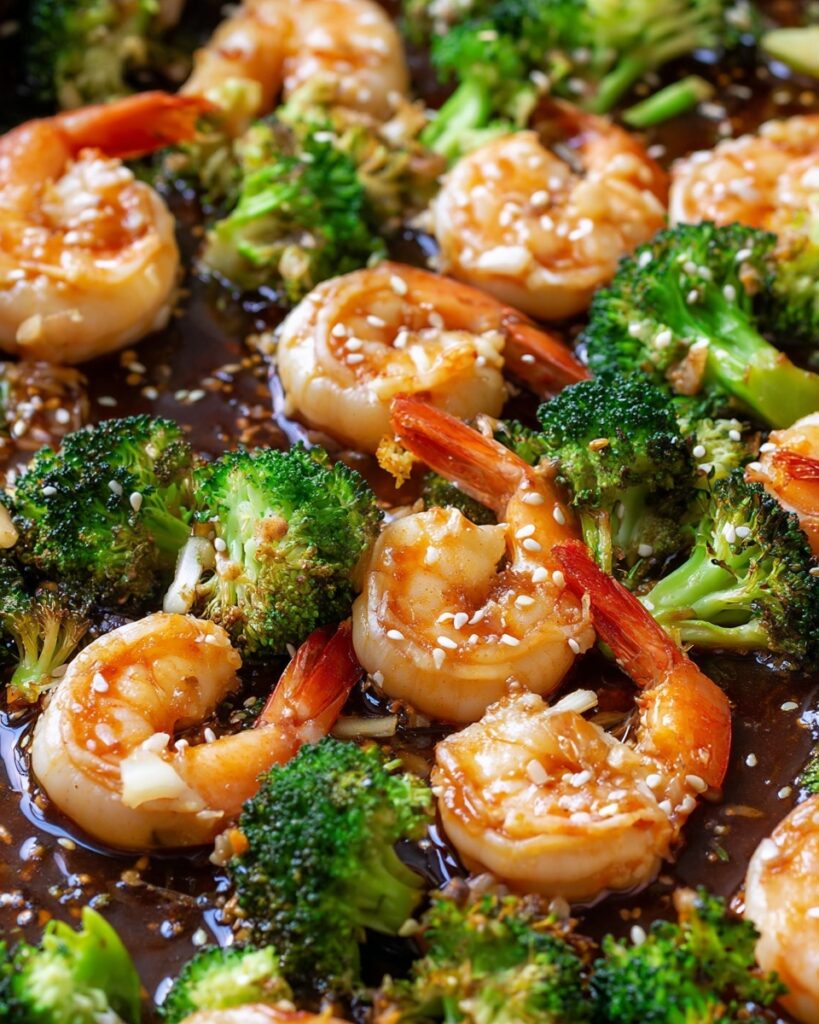 Sheet Pan Honey Garlic Shrimp and Broccoli Recipe