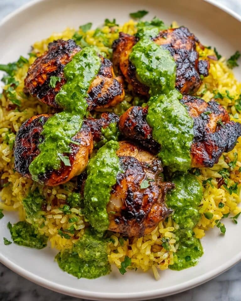 Peruvian Chicken and Rice with Green Sauce Recipe